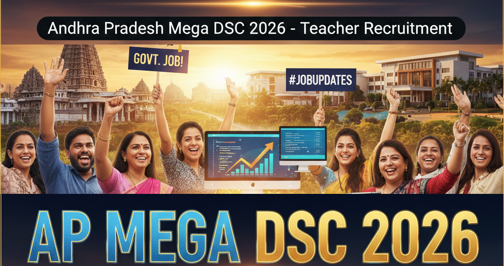 AP Mega DSC 2026: 10,000+ ఖాళీలు? నోటిఫికేషన్ తేదీ మరియు సిలబస్ మార్పుల పూర్తి సమాచారం