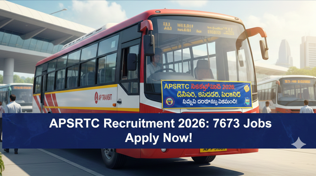 ఏపీ ఆర్టీసీలో 7,673 పోస్టుల భర్తీకి గ్రీన్ సిగ్నల్ – APSRTC Recruitment 2026 Official Update