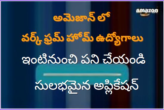 Amazon Work from Home Jobs || అమెజాన్ లో వర్క్ from హోమ్ ఉద్యోగాలు
